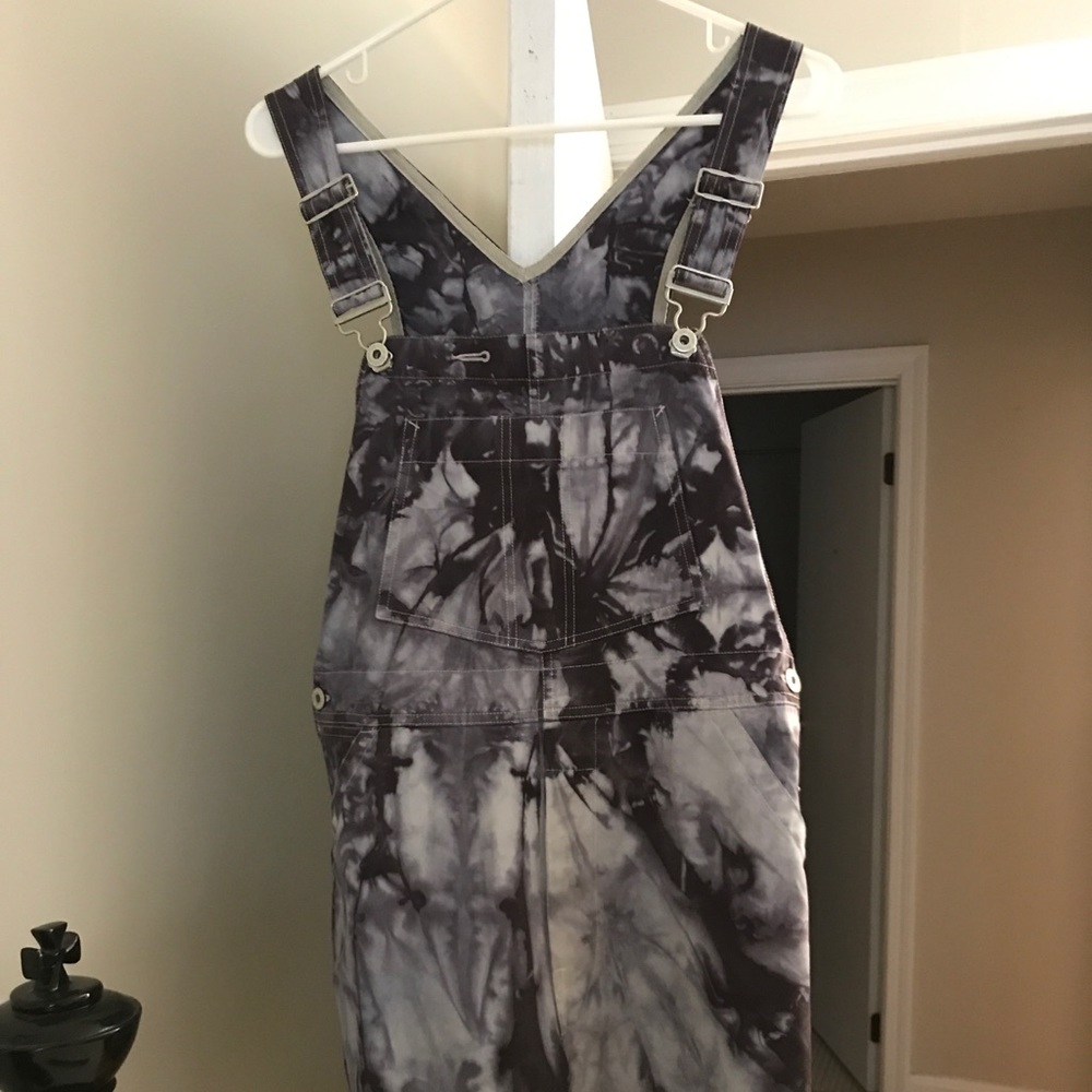 Hand Tie Dyed Overalls
